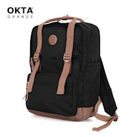 Himawari - Mochila H1085B-12 escolar o de viaje porta Laptop - Negro